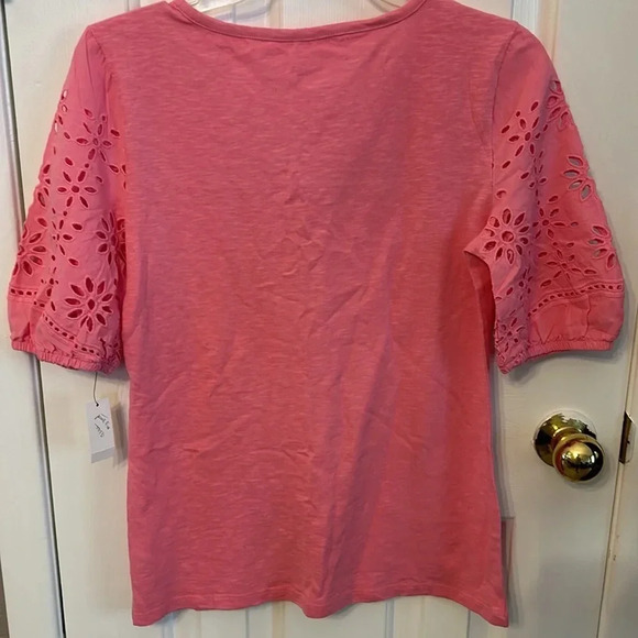 Talbots Pink Short Sleeve Top - Picture 5 of 6